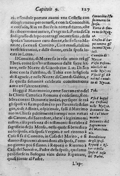 Il conuito ouero Discorsi di quelle materie che al conuito s'appartengono. Del sig. Ottauiano Rabasco. Nelle Accademie de gl'Incitati in Roma e de Gelati in Bologna detto l'Assicurato. Doue s'hanno strettamente, con ordine diligente la diffinitione l'origine, la materia, il luogo, il tempo, l'apparato, i ministri, le feste, i giuochi, i ragionamenti, le circostanze, gl'effetti, le deità, & imaginati numi tutelari de' conuiti ... E con un discorso, a qual parte della filosofia si subordini il conuito. ...