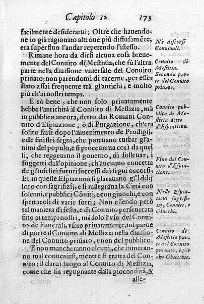 Il conuito ouero Discorsi di quelle materie che al conuito s'appartengono. Del sig. Ottauiano Rabasco. Nelle Accademie de gl'Incitati in Roma e de Gelati in Bologna detto l'Assicurato. Doue s'hanno strettamente, con ordine diligente la diffinitione l'origine, la materia, il luogo, il tempo, l'apparato, i ministri, le feste, i giuochi, i ragionamenti, le circostanze, gl'effetti, le deità, & imaginati numi tutelari de' conuiti ... E con un discorso, a qual parte della filosofia si subordini il conuito. ...