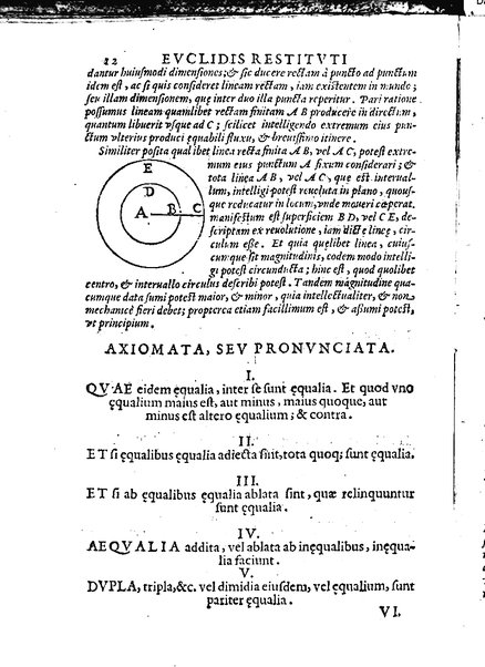 Euclides restitutus, siue prisca geometriae elementa, breuiùs, & faciliùs contexta, in quibus praecipuè proportionum theoriae noua, firmiorique methodo promuntur a Io. Alphonso Borellio ...