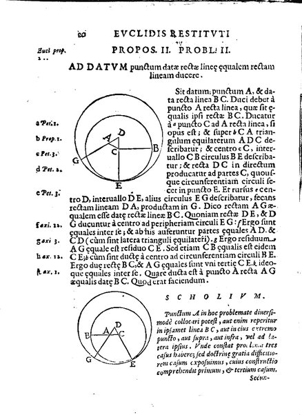 Euclides restitutus, siue prisca geometriae elementa, breuiùs, & faciliùs contexta, in quibus praecipuè proportionum theoriae noua, firmiorique methodo promuntur a Io. Alphonso Borellio ...