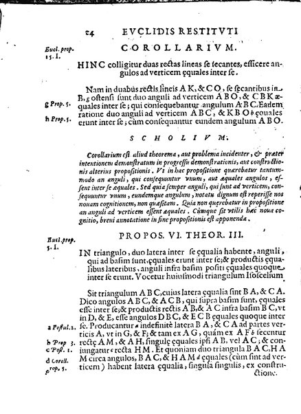 Euclides restitutus, siue prisca geometriae elementa, breuiùs, & faciliùs contexta, in quibus praecipuè proportionum theoriae noua, firmiorique methodo promuntur a Io. Alphonso Borellio ...