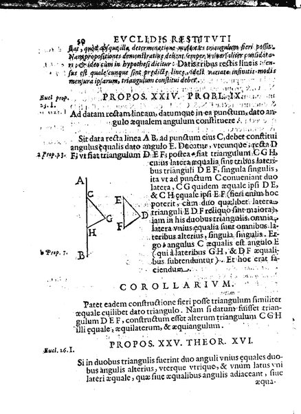 Euclides restitutus, siue prisca geometriae elementa, breuiùs, & faciliùs contexta, in quibus praecipuè proportionum theoriae noua, firmiorique methodo promuntur a Io. Alphonso Borellio ...