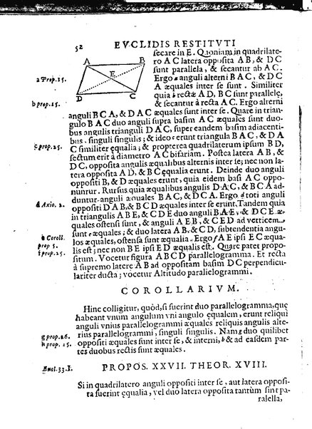 Euclides restitutus, siue prisca geometriae elementa, breuiùs, & faciliùs contexta, in quibus praecipuè proportionum theoriae noua, firmiorique methodo promuntur a Io. Alphonso Borellio ...