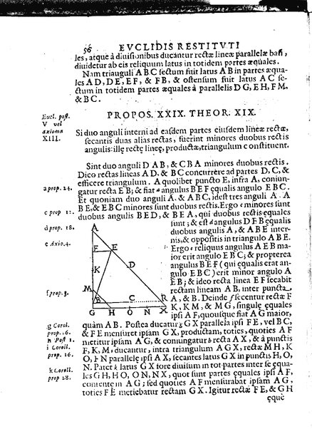 Euclides restitutus, siue prisca geometriae elementa, breuiùs, & faciliùs contexta, in quibus praecipuè proportionum theoriae noua, firmiorique methodo promuntur a Io. Alphonso Borellio ...