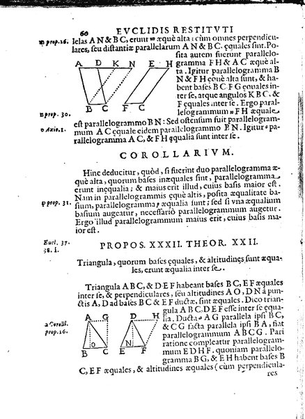 Euclides restitutus, siue prisca geometriae elementa, breuiùs, & faciliùs contexta, in quibus praecipuè proportionum theoriae noua, firmiorique methodo promuntur a Io. Alphonso Borellio ...