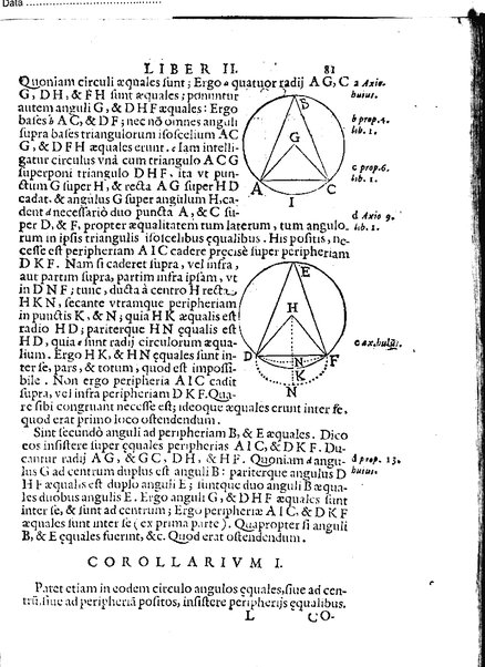 Euclides restitutus, siue prisca geometriae elementa, breuiùs, & faciliùs contexta, in quibus praecipuè proportionum theoriae noua, firmiorique methodo promuntur a Io. Alphonso Borellio ...