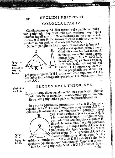 Euclides restitutus, siue prisca geometriae elementa, breuiùs, & faciliùs contexta, in quibus praecipuè proportionum theoriae noua, firmiorique methodo promuntur a Io. Alphonso Borellio ...