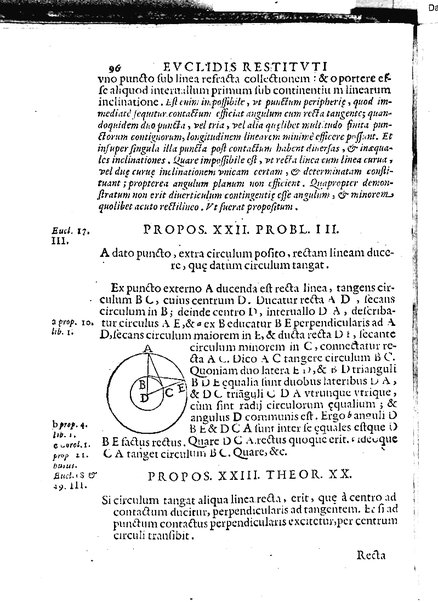 Euclides restitutus, siue prisca geometriae elementa, breuiùs, & faciliùs contexta, in quibus praecipuè proportionum theoriae noua, firmiorique methodo promuntur a Io. Alphonso Borellio ...