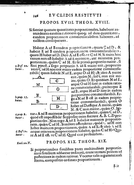 Euclides restitutus, siue prisca geometriae elementa, breuiùs, & faciliùs contexta, in quibus praecipuè proportionum theoriae noua, firmiorique methodo promuntur a Io. Alphonso Borellio ...