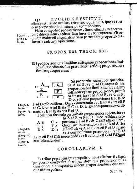 Euclides restitutus, siue prisca geometriae elementa, breuiùs, & faciliùs contexta, in quibus praecipuè proportionum theoriae noua, firmiorique methodo promuntur a Io. Alphonso Borellio ...