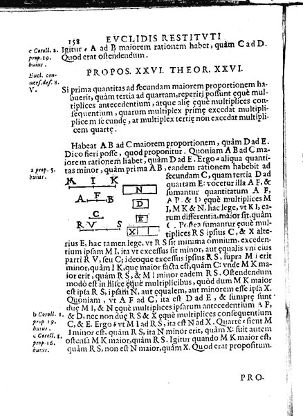 Euclides restitutus, siue prisca geometriae elementa, breuiùs, & faciliùs contexta, in quibus praecipuè proportionum theoriae noua, firmiorique methodo promuntur a Io. Alphonso Borellio ...