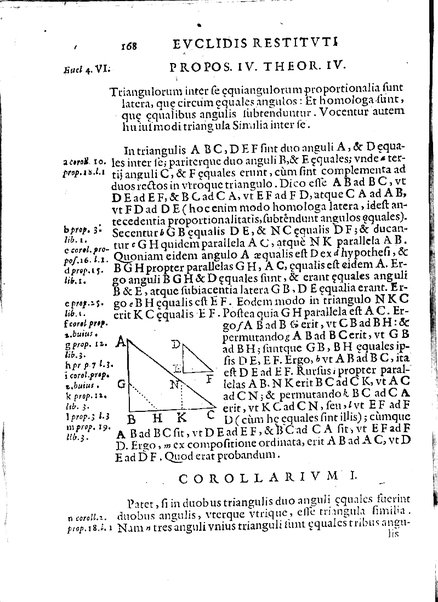 Euclides restitutus, siue prisca geometriae elementa, breuiùs, & faciliùs contexta, in quibus praecipuè proportionum theoriae noua, firmiorique methodo promuntur a Io. Alphonso Borellio ...