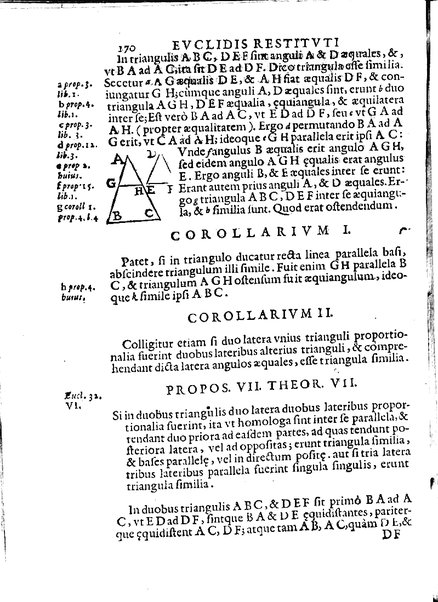 Euclides restitutus, siue prisca geometriae elementa, breuiùs, & faciliùs contexta, in quibus praecipuè proportionum theoriae noua, firmiorique methodo promuntur a Io. Alphonso Borellio ...