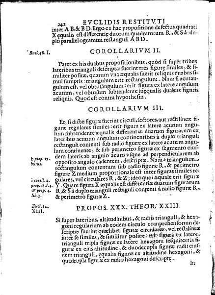 Euclides restitutus, siue prisca geometriae elementa, breuiùs, & faciliùs contexta, in quibus praecipuè proportionum theoriae noua, firmiorique methodo promuntur a Io. Alphonso Borellio ...