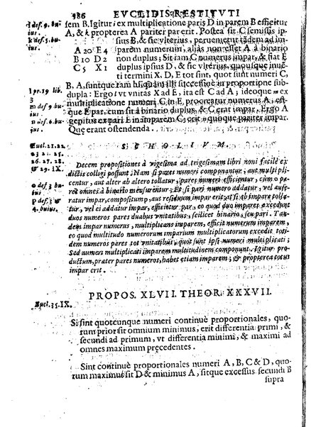 Euclides restitutus, siue prisca geometriae elementa, breuiùs, & faciliùs contexta, in quibus praecipuè proportionum theoriae noua, firmiorique methodo promuntur a Io. Alphonso Borellio ...