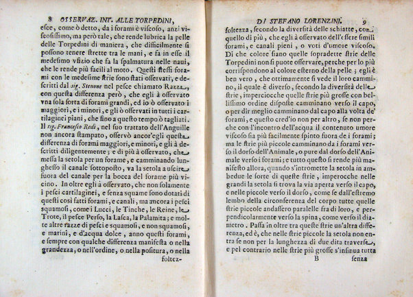 Osservazioni intorno alle torpedini fatte da Stefano Lorenzini fiorentino, e dedicate al serenissimo Ferdinando 3. principe di Toscana