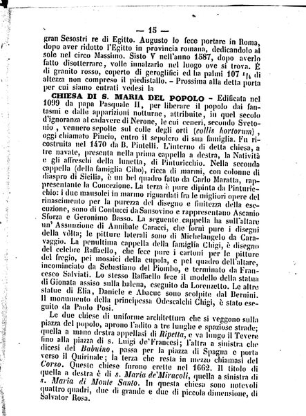 Roma antica e Roma moderna, ovvero Nuovissimo itinerario storico-popolare-economico tanto della moderna città indicante tutti gli edifizi notevoli che sono in essa, quanto le cose più celebri dell'antica Roma e ne' suoi dintorni diviso in otto giornate e redatto sulle opere del Vasi, del Nibby, del Canina ed altri distinti archeologi / per A. Finardi