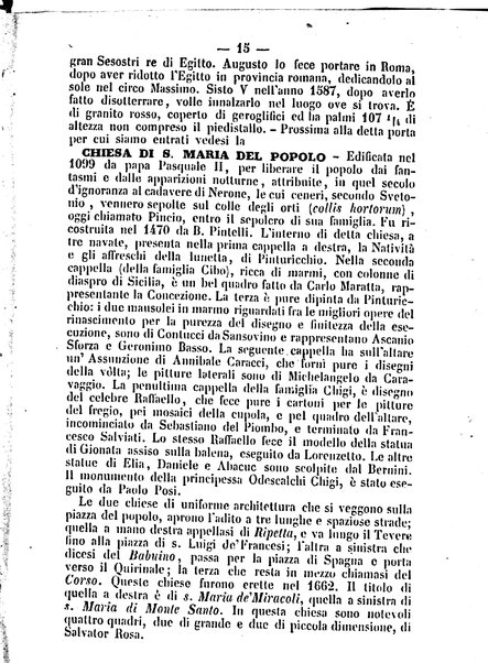 Roma antica e Roma moderna, ovvero Nuovissimo itinerario storico-popolare-economico tanto della moderna città indicante tutti gli edifizi notevoli che sono in essa, quanto le cose più celebri dell'antica Roma e ne' suoi dintorni diviso in otto giornate e redatto sulle opere del Vasi, del Nibby, del Canina ed altri distinti archeologi / per A. Finardi