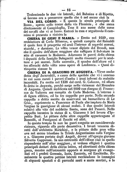 Roma antica e Roma moderna, ovvero Nuovissimo itinerario storico-popolare-economico tanto della moderna città indicante tutti gli edifizi notevoli che sono in essa, quanto le cose più celebri dell'antica Roma e ne' suoi dintorni diviso in otto giornate e redatto sulle opere del Vasi, del Nibby, del Canina ed altri distinti archeologi / per A. Finardi