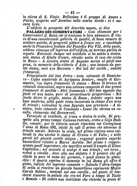 Roma antica e Roma moderna, ovvero Nuovissimo itinerario storico-popolare-economico tanto della moderna città indicante tutti gli edifizi notevoli che sono in essa, quanto le cose più celebri dell'antica Roma e ne' suoi dintorni diviso in otto giornate e redatto sulle opere del Vasi, del Nibby, del Canina ed altri distinti archeologi / per A. Finardi