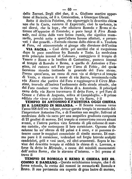 Roma antica e Roma moderna, ovvero Nuovissimo itinerario storico-popolare-economico tanto della moderna città indicante tutti gli edifizi notevoli che sono in essa, quanto le cose più celebri dell'antica Roma e ne' suoi dintorni diviso in otto giornate e redatto sulle opere del Vasi, del Nibby, del Canina ed altri distinti archeologi / per A. Finardi