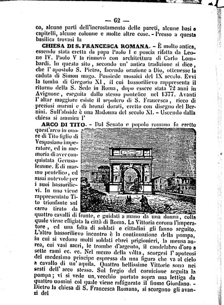 Roma antica e Roma moderna, ovvero Nuovissimo itinerario storico-popolare-economico tanto della moderna città indicante tutti gli edifizi notevoli che sono in essa, quanto le cose più celebri dell'antica Roma e ne' suoi dintorni diviso in otto giornate e redatto sulle opere del Vasi, del Nibby, del Canina ed altri distinti archeologi / per A. Finardi