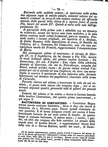 Roma antica e Roma moderna, ovvero Nuovissimo itinerario storico-popolare-economico tanto della moderna città indicante tutti gli edifizi notevoli che sono in essa, quanto le cose più celebri dell'antica Roma e ne' suoi dintorni diviso in otto giornate e redatto sulle opere del Vasi, del Nibby, del Canina ed altri distinti archeologi / per A. Finardi