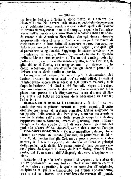 Roma antica e Roma moderna, ovvero Nuovissimo itinerario storico-popolare-economico tanto della moderna città indicante tutti gli edifizi notevoli che sono in essa, quanto le cose più celebri dell'antica Roma e ne' suoi dintorni diviso in otto giornate e redatto sulle opere del Vasi, del Nibby, del Canina ed altri distinti archeologi / per A. Finardi