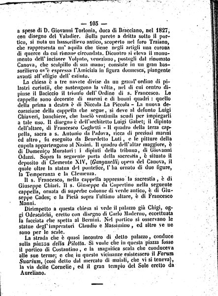 Roma antica e Roma moderna, ovvero Nuovissimo itinerario storico-popolare-economico tanto della moderna città indicante tutti gli edifizi notevoli che sono in essa, quanto le cose più celebri dell'antica Roma e ne' suoi dintorni diviso in otto giornate e redatto sulle opere del Vasi, del Nibby, del Canina ed altri distinti archeologi / per A. Finardi