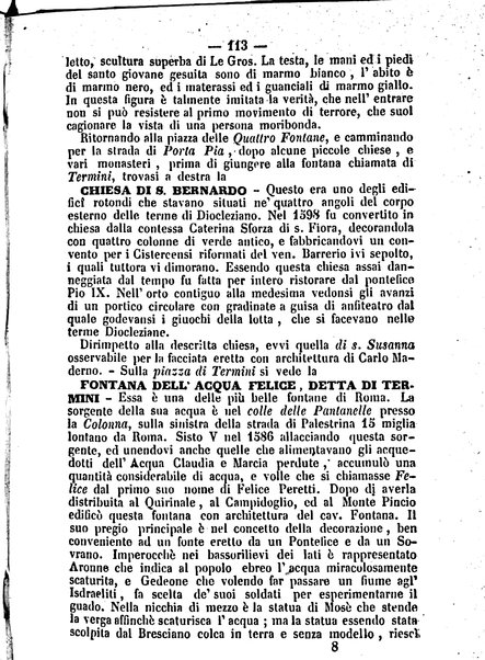 Roma antica e Roma moderna, ovvero Nuovissimo itinerario storico-popolare-economico tanto della moderna città indicante tutti gli edifizi notevoli che sono in essa, quanto le cose più celebri dell'antica Roma e ne' suoi dintorni diviso in otto giornate e redatto sulle opere del Vasi, del Nibby, del Canina ed altri distinti archeologi / per A. Finardi