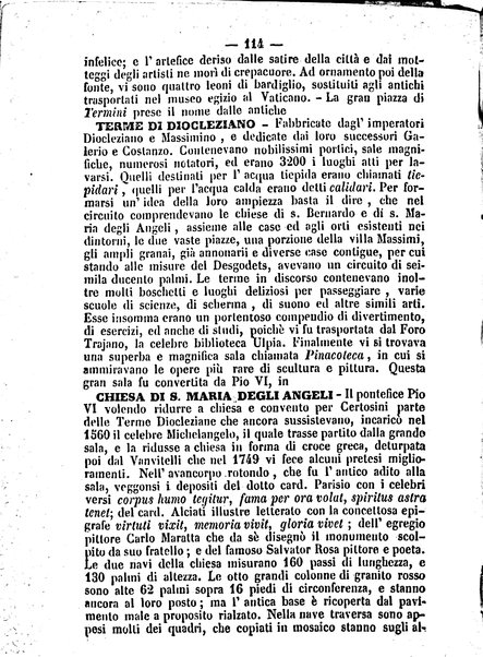 Roma antica e Roma moderna, ovvero Nuovissimo itinerario storico-popolare-economico tanto della moderna città indicante tutti gli edifizi notevoli che sono in essa, quanto le cose più celebri dell'antica Roma e ne' suoi dintorni diviso in otto giornate e redatto sulle opere del Vasi, del Nibby, del Canina ed altri distinti archeologi / per A. Finardi