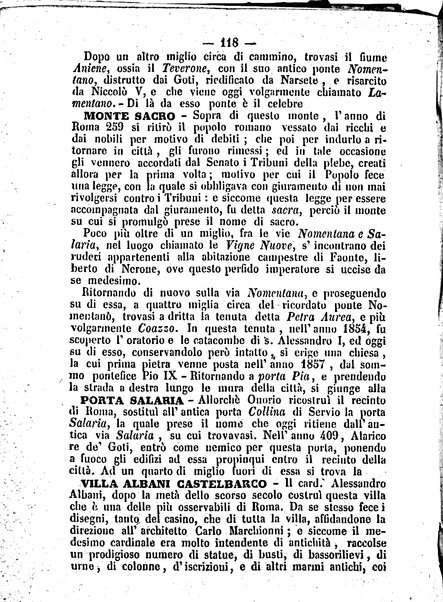 Roma antica e Roma moderna, ovvero Nuovissimo itinerario storico-popolare-economico tanto della moderna città indicante tutti gli edifizi notevoli che sono in essa, quanto le cose più celebri dell'antica Roma e ne' suoi dintorni diviso in otto giornate e redatto sulle opere del Vasi, del Nibby, del Canina ed altri distinti archeologi / per A. Finardi