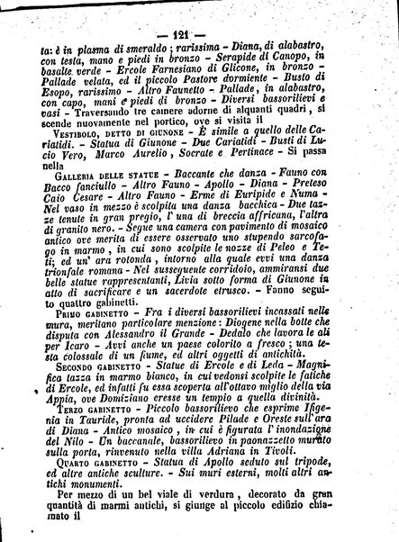 Roma antica e Roma moderna, ovvero Nuovissimo itinerario storico-popolare-economico tanto della moderna città indicante tutti gli edifizi notevoli che sono in essa, quanto le cose più celebri dell'antica Roma e ne' suoi dintorni diviso in otto giornate e redatto sulle opere del Vasi, del Nibby, del Canina ed altri distinti archeologi / per A. Finardi