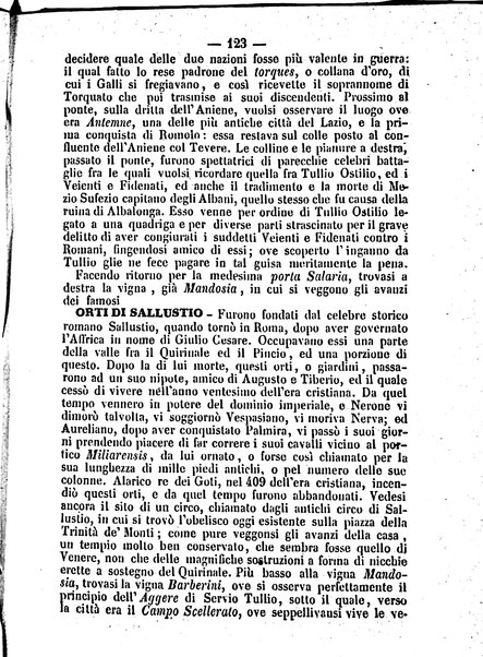 Roma antica e Roma moderna, ovvero Nuovissimo itinerario storico-popolare-economico tanto della moderna città indicante tutti gli edifizi notevoli che sono in essa, quanto le cose più celebri dell'antica Roma e ne' suoi dintorni diviso in otto giornate e redatto sulle opere del Vasi, del Nibby, del Canina ed altri distinti archeologi / per A. Finardi