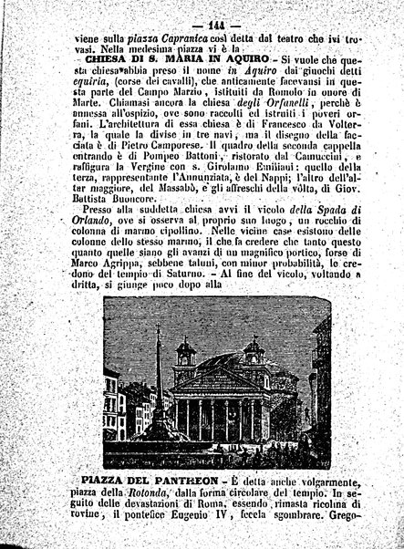 Roma antica e Roma moderna, ovvero Nuovissimo itinerario storico-popolare-economico tanto della moderna città indicante tutti gli edifizi notevoli che sono in essa, quanto le cose più celebri dell'antica Roma e ne' suoi dintorni diviso in otto giornate e redatto sulle opere del Vasi, del Nibby, del Canina ed altri distinti archeologi / per A. Finardi