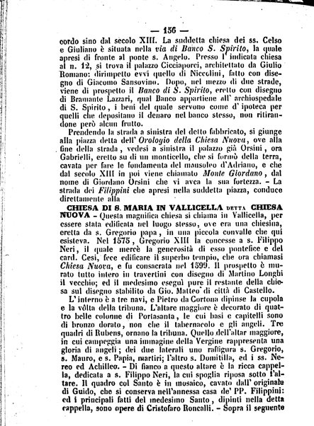 Roma antica e Roma moderna, ovvero Nuovissimo itinerario storico-popolare-economico tanto della moderna città indicante tutti gli edifizi notevoli che sono in essa, quanto le cose più celebri dell'antica Roma e ne' suoi dintorni diviso in otto giornate e redatto sulle opere del Vasi, del Nibby, del Canina ed altri distinti archeologi / per A. Finardi