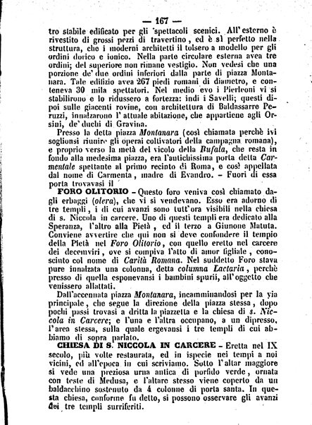 Roma antica e Roma moderna, ovvero Nuovissimo itinerario storico-popolare-economico tanto della moderna città indicante tutti gli edifizi notevoli che sono in essa, quanto le cose più celebri dell'antica Roma e ne' suoi dintorni diviso in otto giornate e redatto sulle opere del Vasi, del Nibby, del Canina ed altri distinti archeologi / per A. Finardi