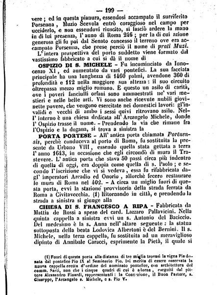 Roma antica e Roma moderna, ovvero Nuovissimo itinerario storico-popolare-economico tanto della moderna città indicante tutti gli edifizi notevoli che sono in essa, quanto le cose più celebri dell'antica Roma e ne' suoi dintorni diviso in otto giornate e redatto sulle opere del Vasi, del Nibby, del Canina ed altri distinti archeologi / per A. Finardi