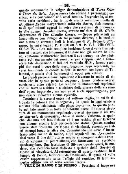 Roma antica e Roma moderna, ovvero Nuovissimo itinerario storico-popolare-economico tanto della moderna città indicante tutti gli edifizi notevoli che sono in essa, quanto le cose più celebri dell'antica Roma e ne' suoi dintorni diviso in otto giornate e redatto sulle opere del Vasi, del Nibby, del Canina ed altri distinti archeologi / per A. Finardi