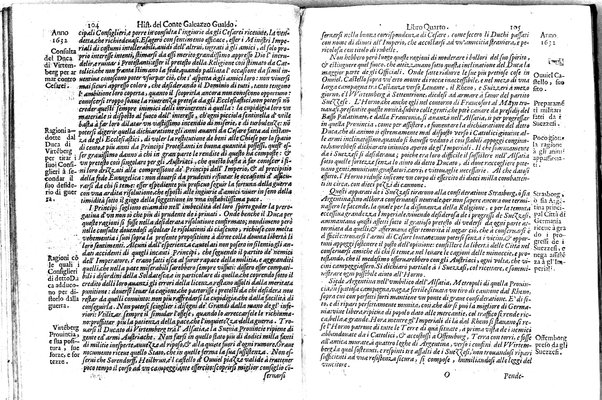 Historia delle guerre di Ferdinando 2. e Ferdinando 3. imperatori. E del re' Filippo 4. di Spagna. Contro Gostauo Adolfo re' di Suetia, e Luigi 13. re' di Francia. Successe dall'anno 1630. sino all'anno 1640. del conte Galeazzo Gualdo Priorato. ...