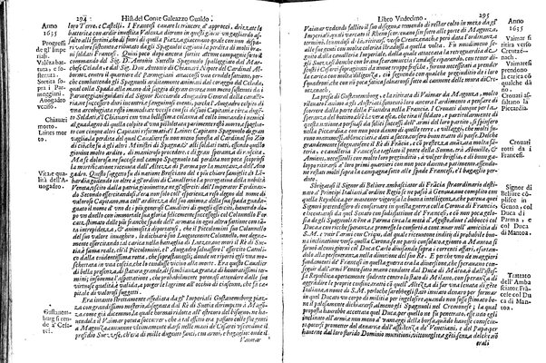 Historia delle guerre di Ferdinando 2. e Ferdinando 3. imperatori. E del re' Filippo 4. di Spagna. Contro Gostauo Adolfo re' di Suetia, e Luigi 13. re' di Francia. Successe dall'anno 1630. sino all'anno 1640. del conte Galeazzo Gualdo Priorato. ...