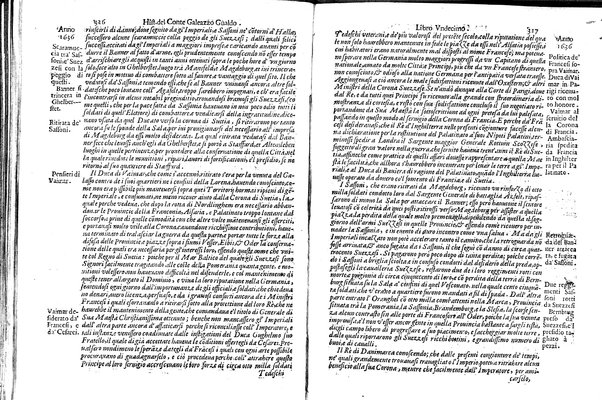 Historia delle guerre di Ferdinando 2. e Ferdinando 3. imperatori. E del re' Filippo 4. di Spagna. Contro Gostauo Adolfo re' di Suetia, e Luigi 13. re' di Francia. Successe dall'anno 1630. sino all'anno 1640. del conte Galeazzo Gualdo Priorato. ...