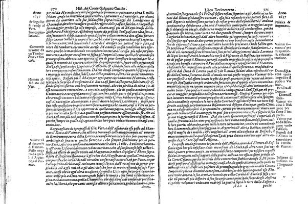 Historia delle guerre di Ferdinando 2. e Ferdinando 3. imperatori. E del re' Filippo 4. di Spagna. Contro Gostauo Adolfo re' di Suetia, e Luigi 13. re' di Francia. Successe dall'anno 1630. sino all'anno 1640. del conte Galeazzo Gualdo Priorato. ...