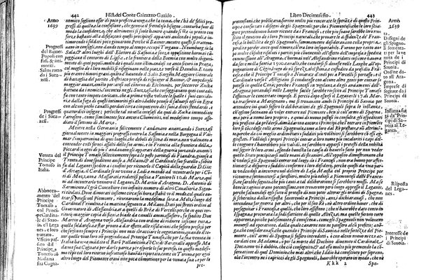 Historia delle guerre di Ferdinando 2. e Ferdinando 3. imperatori. E del re' Filippo 4. di Spagna. Contro Gostauo Adolfo re' di Suetia, e Luigi 13. re' di Francia. Successe dall'anno 1630. sino all'anno 1640. del conte Galeazzo Gualdo Priorato. ...