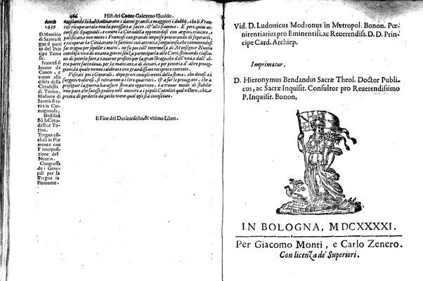 Historia delle guerre di Ferdinando 2. e Ferdinando 3. imperatori. E del re' Filippo 4. di Spagna. Contro Gostauo Adolfo re' di Suetia, e Luigi 13. re' di Francia. Successe dall'anno 1630. sino all'anno 1640. del conte Galeazzo Gualdo Priorato. ...