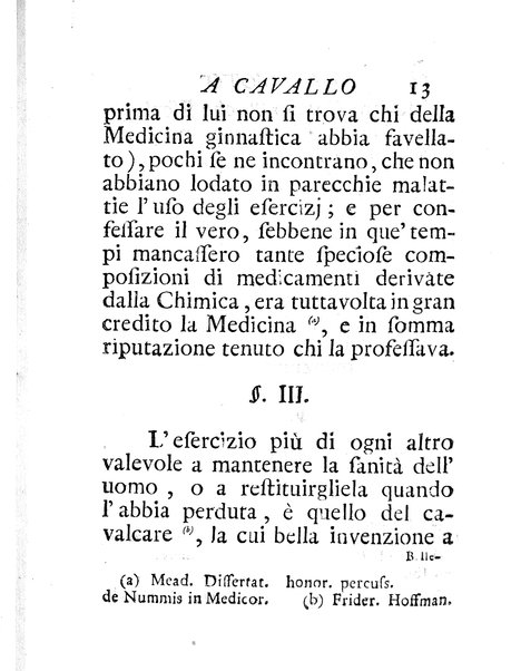 Riflessioni sopra gli effetti del moto a cavallo di Giuseppe Benvenuti dottore di medicina ...