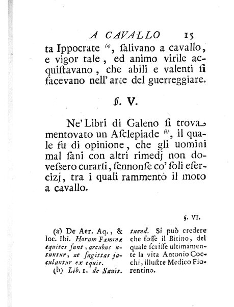 Riflessioni sopra gli effetti del moto a cavallo di Giuseppe Benvenuti dottore di medicina ...