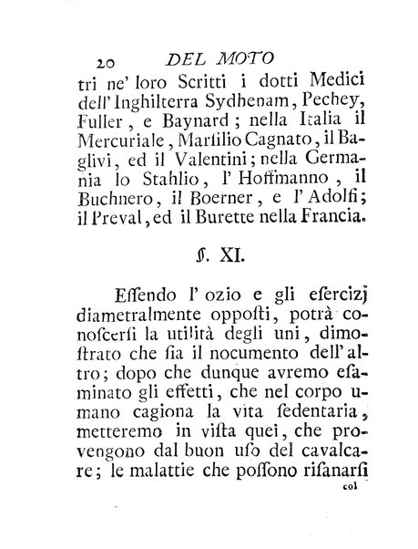 Riflessioni sopra gli effetti del moto a cavallo di Giuseppe Benvenuti dottore di medicina ...