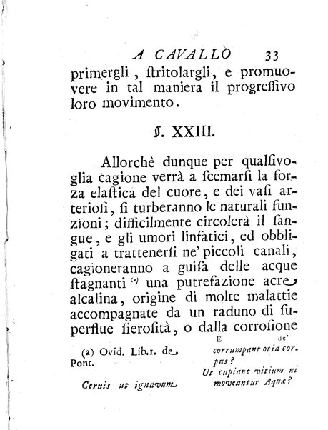 Riflessioni sopra gli effetti del moto a cavallo di Giuseppe Benvenuti dottore di medicina ...