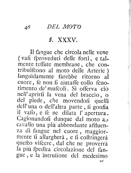 Riflessioni sopra gli effetti del moto a cavallo di Giuseppe Benvenuti dottore di medicina ...